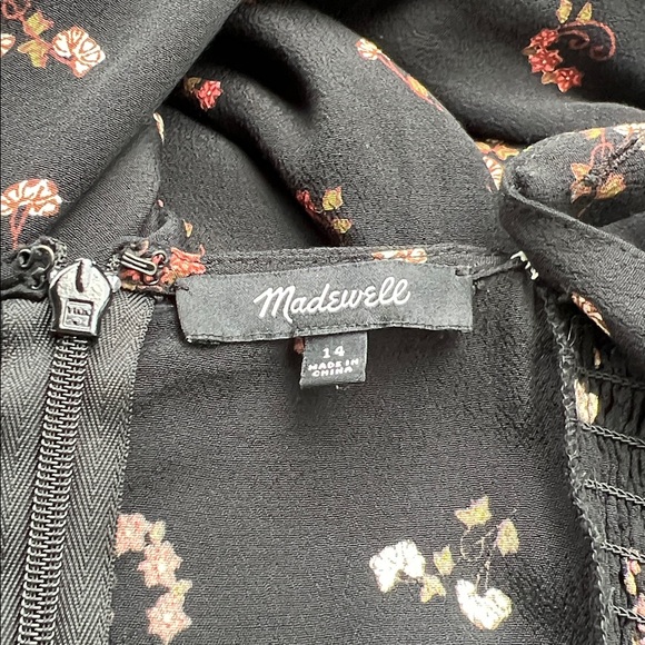 Madewell Smocked floral Printed Jumpsuit - Picture 10 of 10